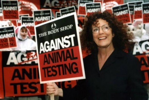 The late Anita Roddick, founder of the Body Shop, was a leading campaigner for cruelty-free beauty. Photo Credit: PR Newswire Europe