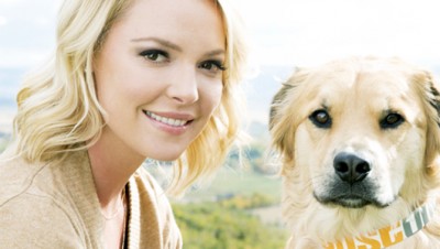 Katherine Heigl with her dog, Oscar, sporting the unique Just One collar. Photo Credit: Just One