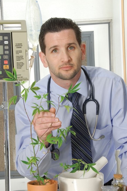 Dr. Kramer prescribes cannabis to canines. Photo Credit: Doug Kramer, Vice