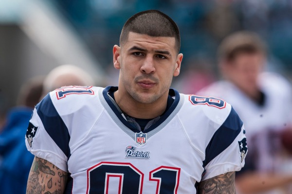 Aaron Hernandez was arrested Wednesday and charged with murder. Photo Credit: Michael DeHoog, Getty Images