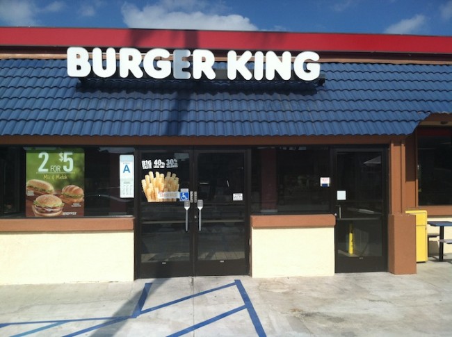 The fast-food chain Burger King now offers veggie burgers for a meatless alternative to their usual fare./Photo credit: Lisa Singer