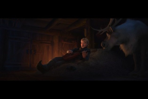 Kristoff and Sven in Frozen Reindeer The great animation in Frozen continues to impress and entertain.
