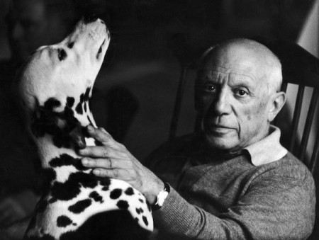 Pets, life with pets, dogs, cute dogs, Picasso, Pablo Picasso, Dalmatian