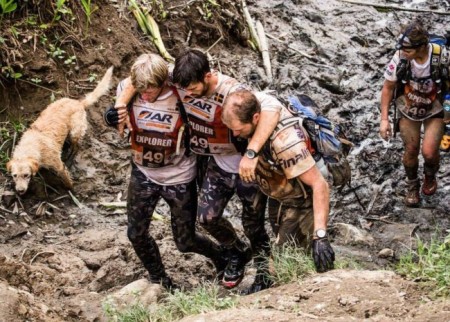 Arthur treks through the Amazonian rain forest during the Adventure Racing World Championship. Photo Credit: Krister Goransson