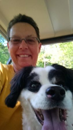 Mojo's first selfie with his new mom, Robin. Photo Credit: Robin Stamey
